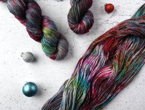 Destination Yarn fingering weight yarn Downtown Holiday Lights - PREORDER