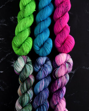 Destination Yarn fingering weight yarn Electric Blue