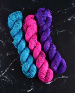 Destination Yarn fingering weight yarn Electric Pink