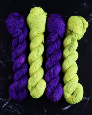 Destination Yarn fingering weight yarn Electric Yellow