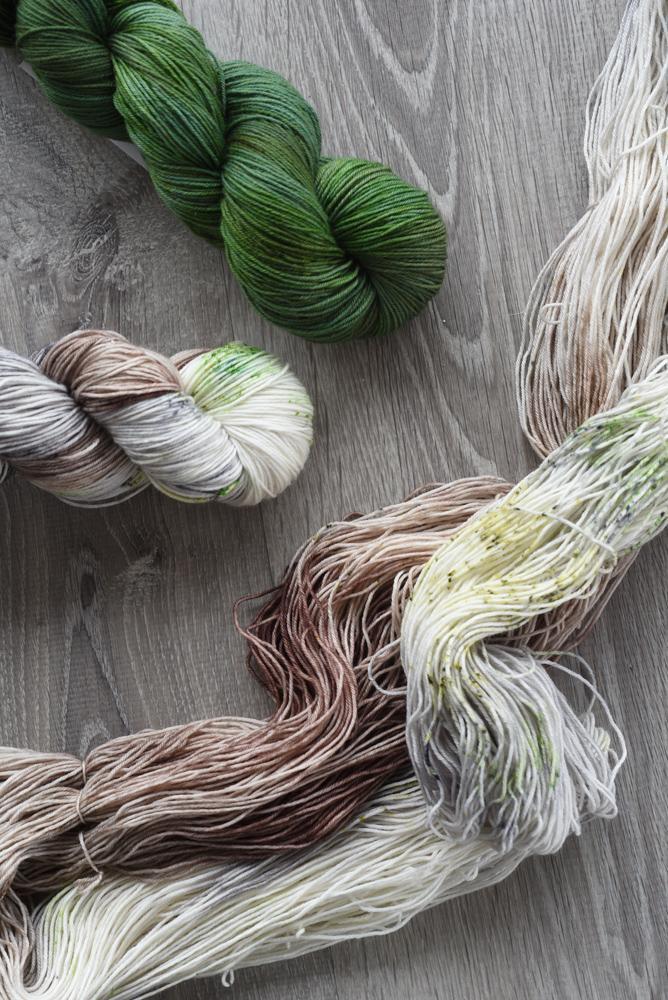 Destination Yarn fingering weight yarn English Yew