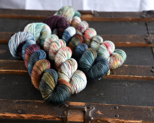 Destination Yarn fingering weight yarn Fall at the Lake