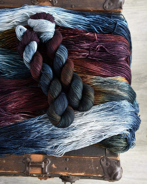 Destination Yarn fingering weight yarn Fall at the Lake