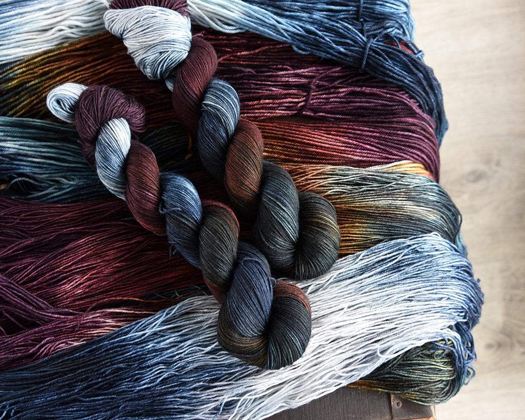 Destination Yarn fingering weight yarn Fall at the Lake