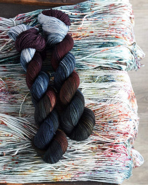 Destination Yarn fingering weight yarn Fall at the Lake