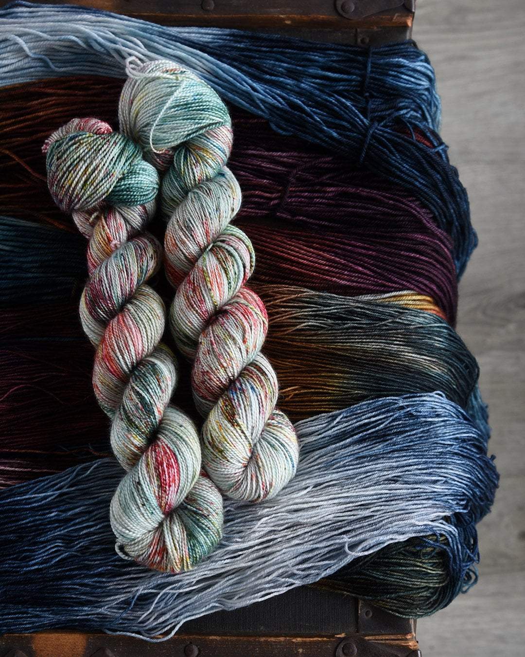 Destination Yarn fingering weight yarn Fall Reflections