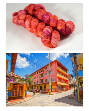 Destination Yarn fingering weight yarn First Class Silk Guatapé