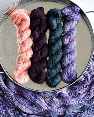 Destination Yarn fingering weight yarn First Class Silk Waterton Lakes National Park