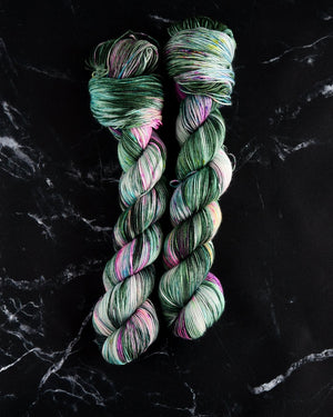 Destination Yarn fingering weight yarn Forest Sprite
