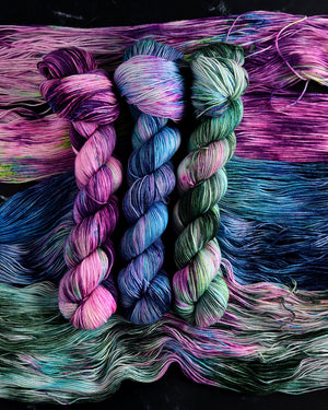 Destination Yarn fingering weight yarn Forest Sprite