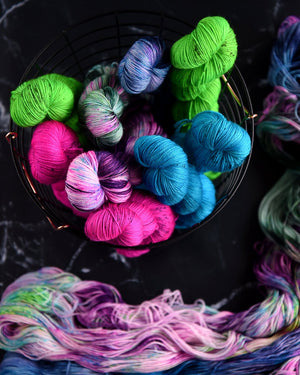 Destination Yarn fingering weight yarn Forest Sprite