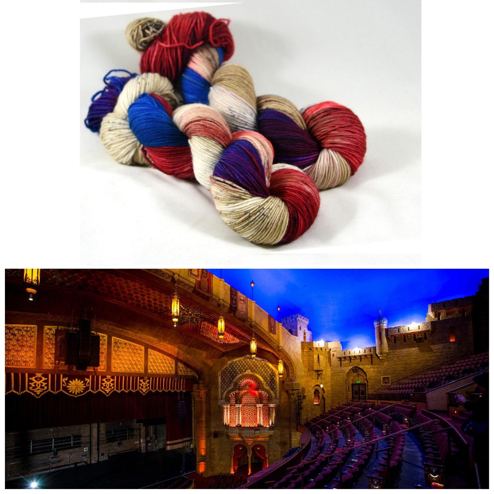 Destination Yarn fingering weight yarn FOX THEATER, ATL