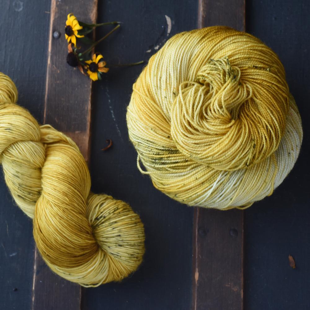 Destination Yarn fingering weight yarn Fried Cheese Curds
