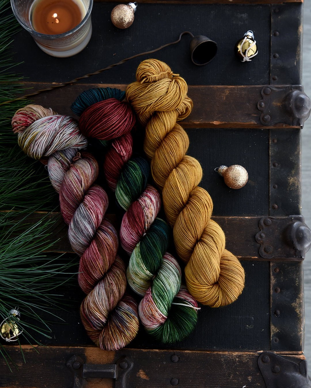 Destination Yarn fingering weight yarn Holiday 2022 Collection - Old English Set