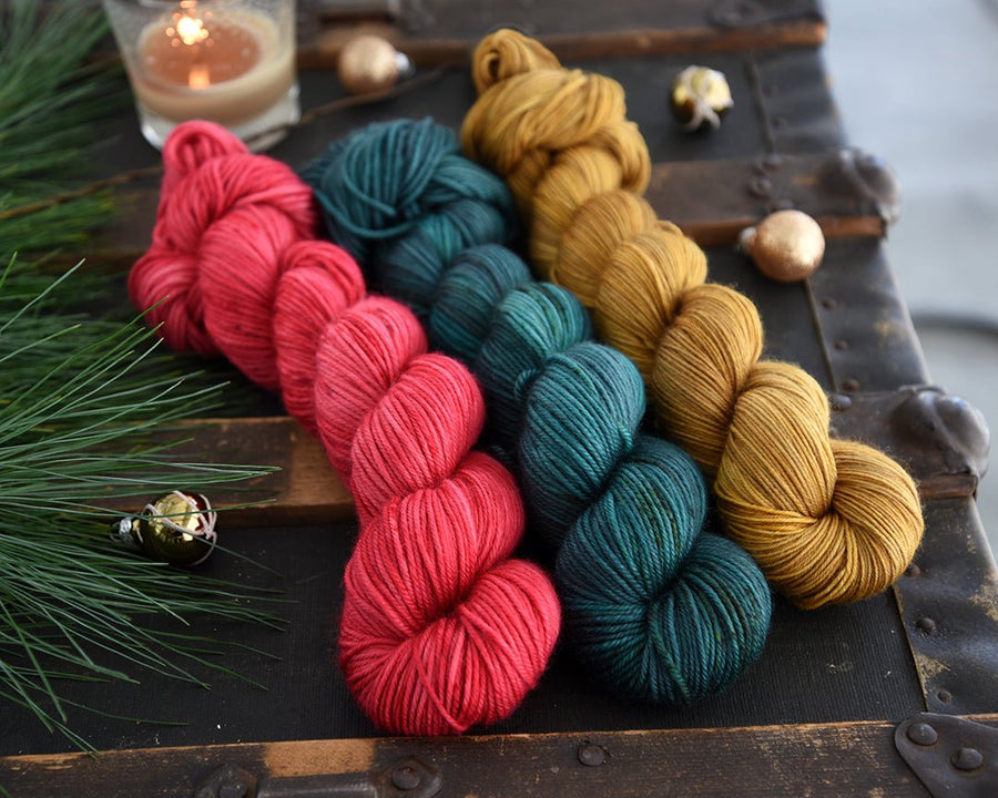 Destination Yarn fingering weight yarn Holiday 2022 Collection - Tonal Colorways Set