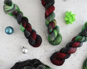 Destination Yarn fingering weight yarn Holiday River Parade