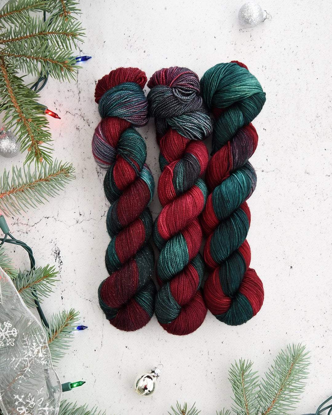 Destination Yarn fingering weight yarn Home for the Holidays