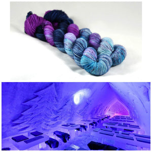 Destination Yarn fingering weight yarn Ice Hotel
