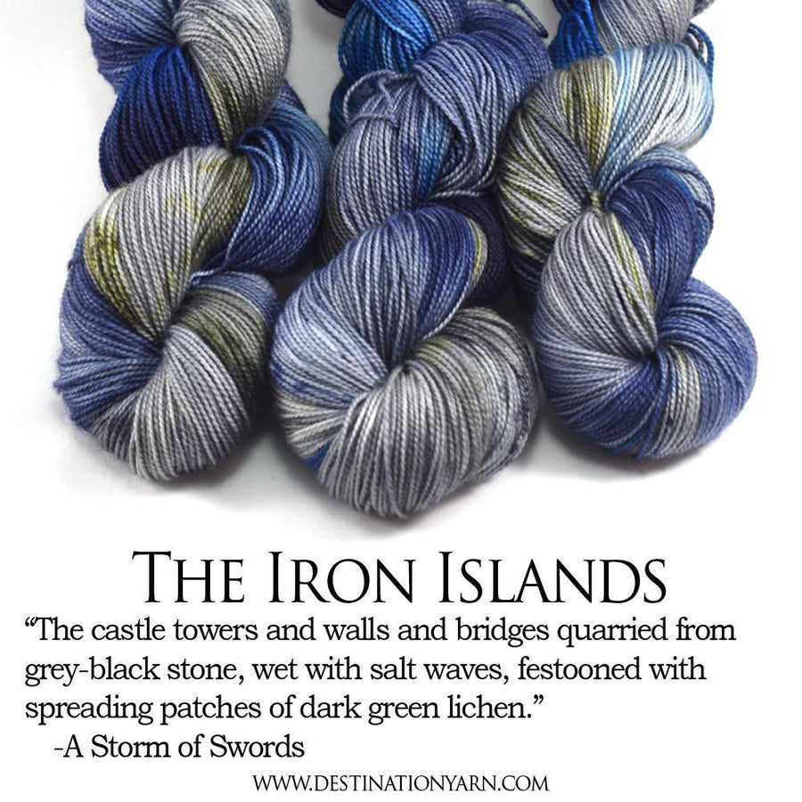 Destination Yarn fingering weight yarn Postcard (fingering weight) Iron Islands - dyed to order