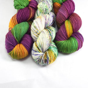 Destination Yarn fingering weight yarn MARDI GRAS