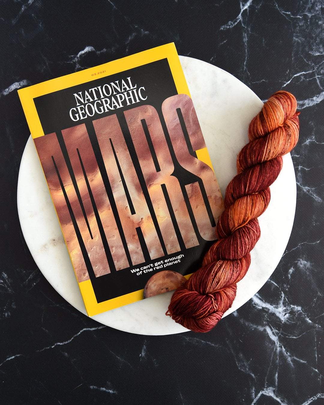 Destination Yarn fingering weight yarn Mars