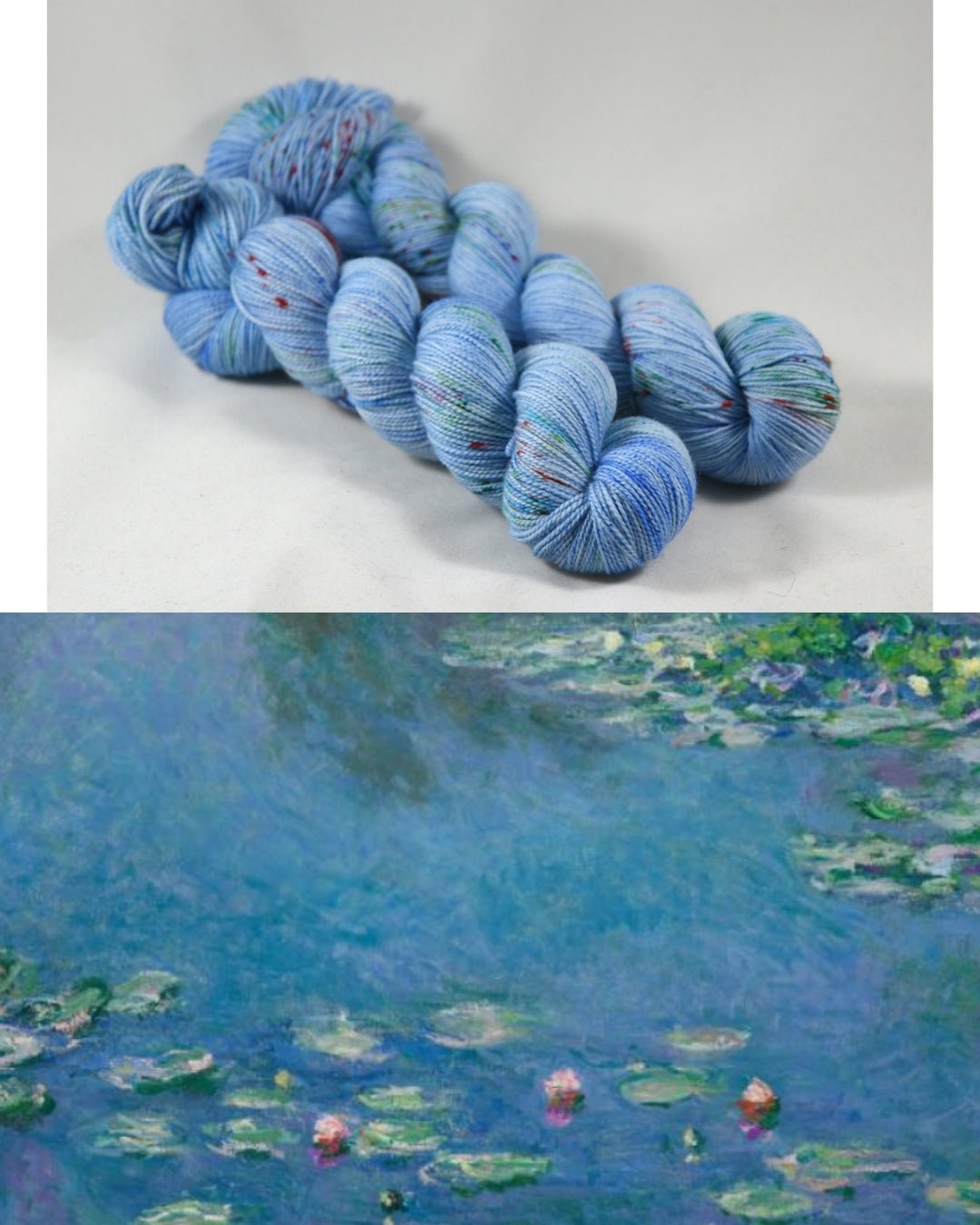 Destination Yarn fingering weight yarn Monet's Garden - dyed to order