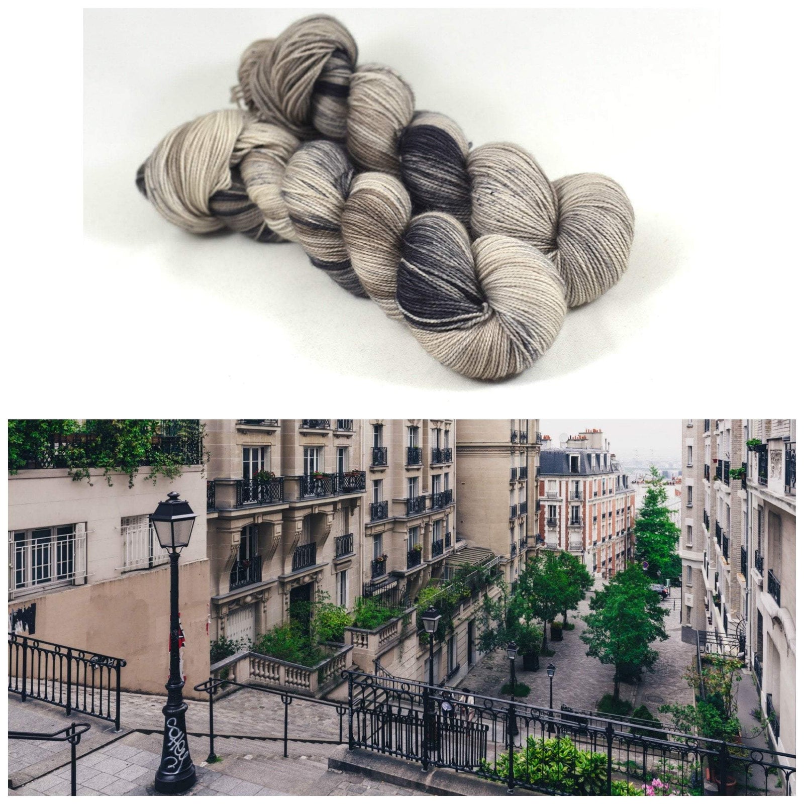 Destination Yarn fingering weight yarn Montmartre