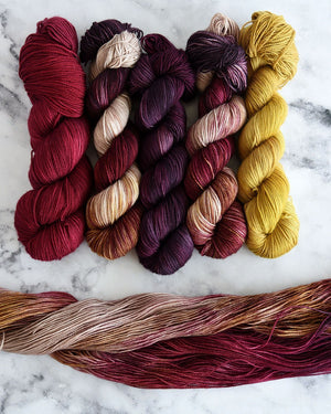Destination Yarn fingering weight yarn Napa Red - Preorder