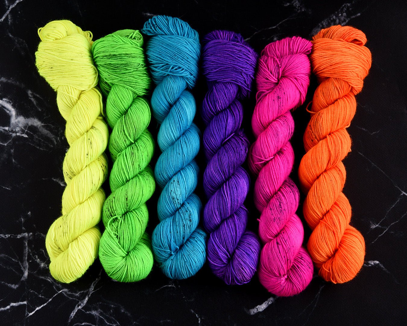 Destination Yarn fingering weight yarn Neon Spring Tonal FULL SKEIN SET