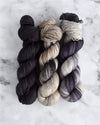 Destination Yarn fingering weight yarn Noir - dyed to order