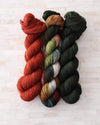 Destination Yarn fingering weight yarn Olive - dyed to order