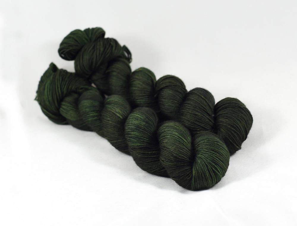 Destination Yarn fingering weight yarn Olive - dyed to order