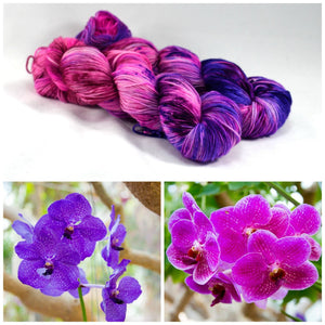 Destination Yarn fingering weight yarn ORCHID MANIA