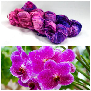 Destination Yarn fingering weight yarn ORCHID MANIA