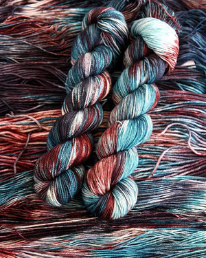 Destination Yarn fingering weight yarn Pluto