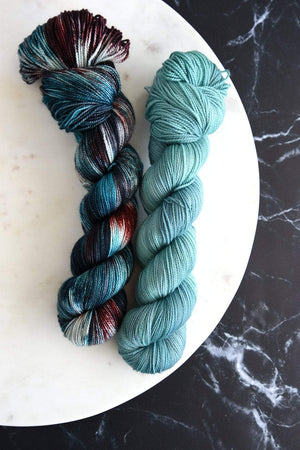 Destination Yarn fingering weight yarn Pluto