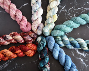 Destination Yarn fingering weight yarn Pluto