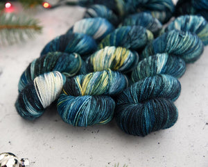 Destination Yarn fingering weight yarn Polar Express