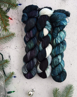 Destination Yarn fingering weight yarn Polar Express