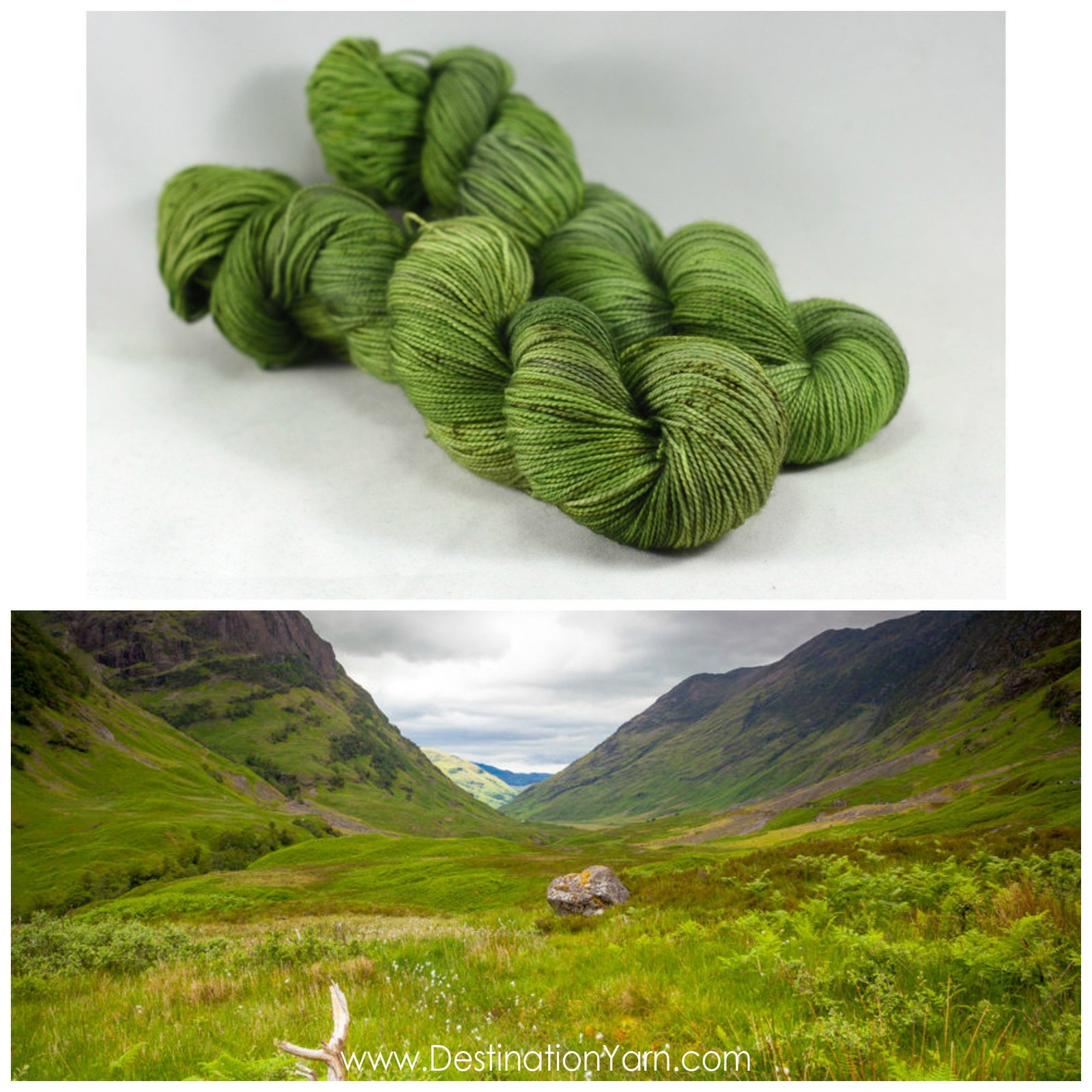Destination Yarn fingering weight yarn Scottish Highlands