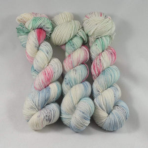 Destination Yarn fingering weight yarn Snow on Christmas Morning