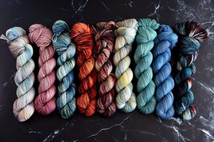 Destination Yarn fingering weight yarn Solar System - FULL SKEIN SET
