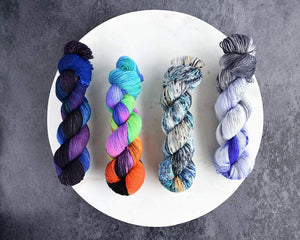 Destination Yarn fingering weight yarn Space Collection Full Skein Set - Dyed to Order