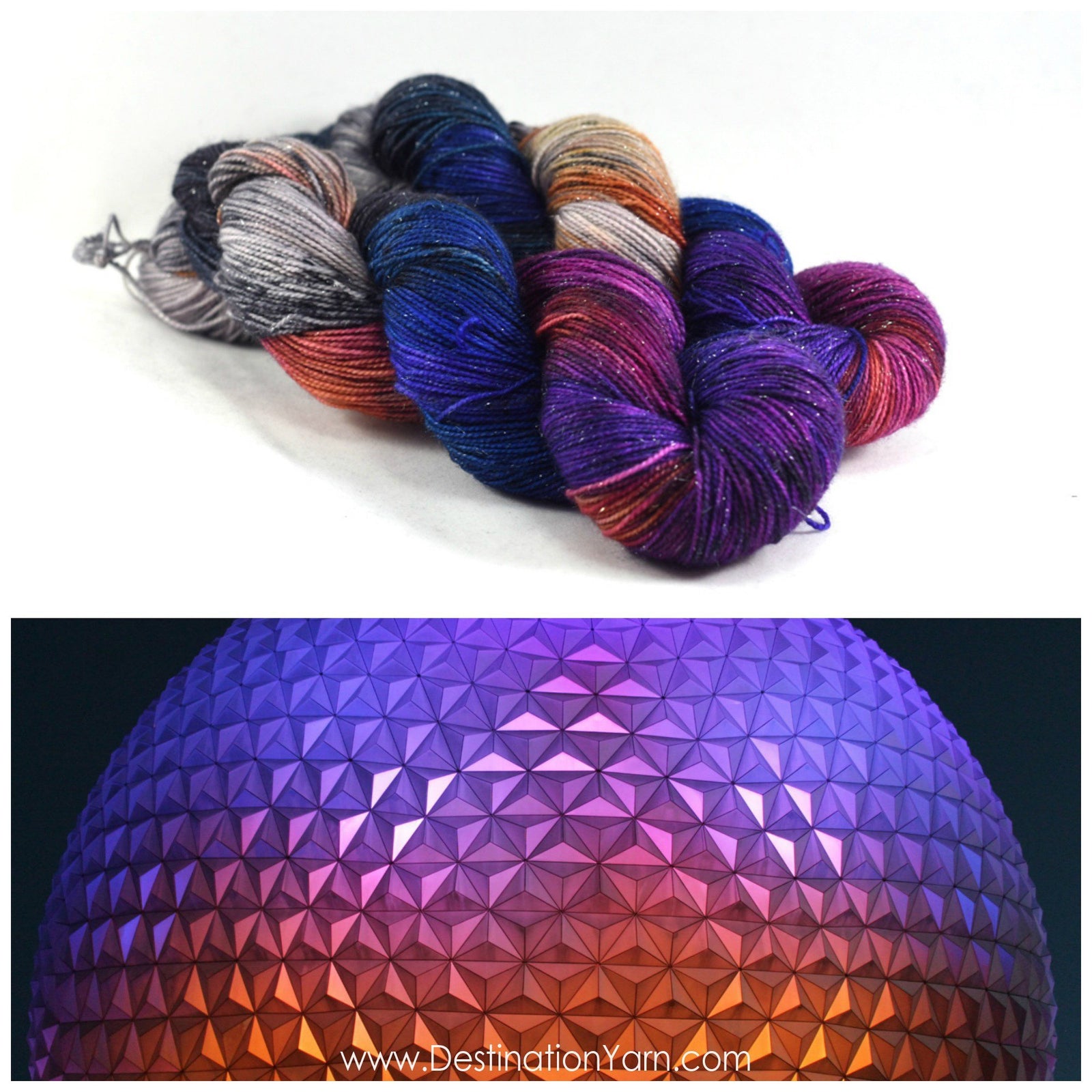 Destination Yarn fingering weight yarn SPACESHIP EARTH