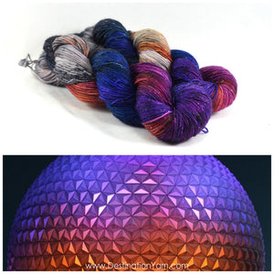 Destination Yarn fingering weight yarn SPACESHIP EARTH