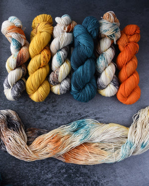Destination Yarn fingering weight yarn Spice