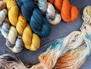 Destination Yarn fingering weight yarn Spice