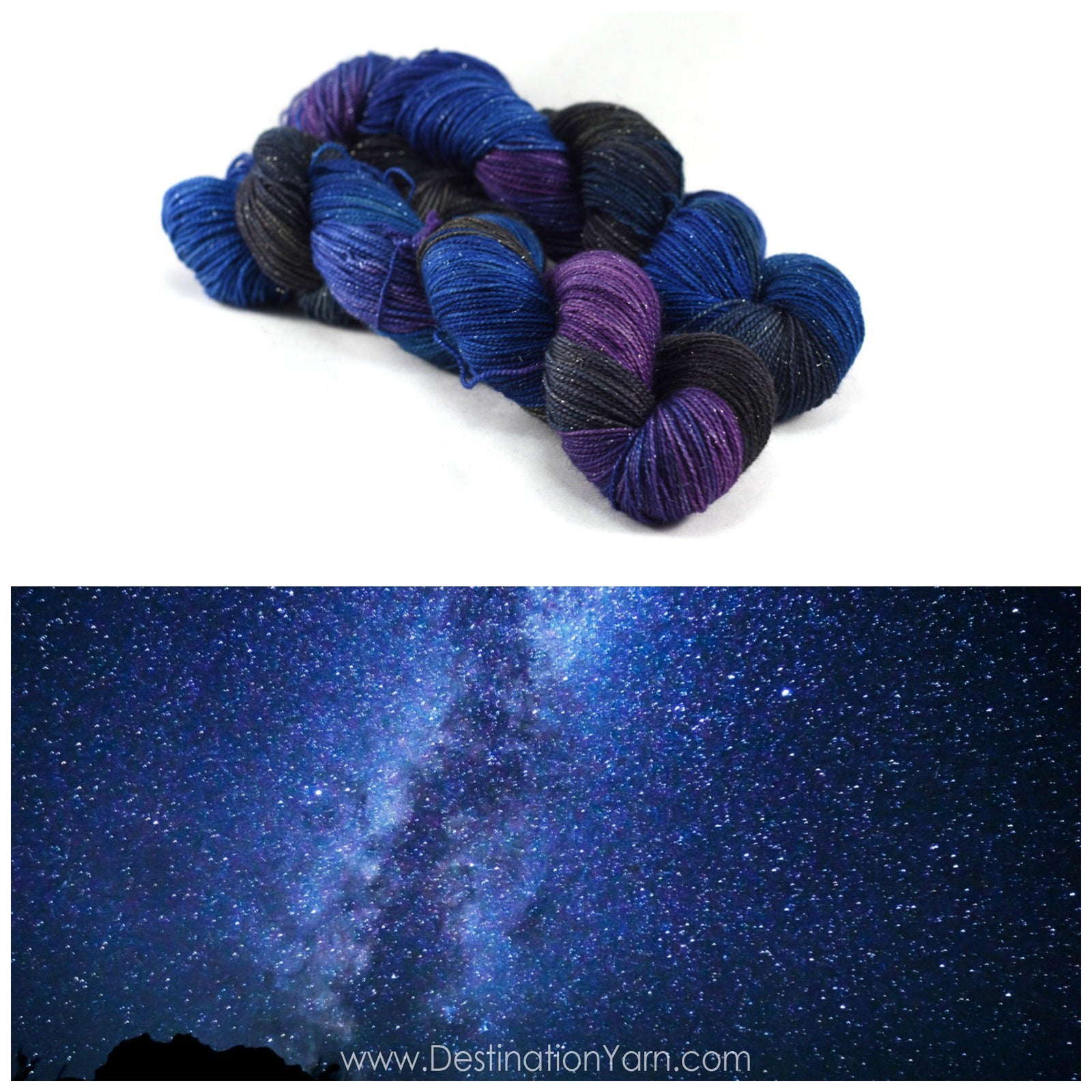 Destination Yarn fingering weight yarn STARGAZING