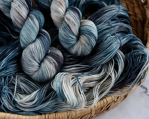 Destination Yarn fingering weight yarn The Great Wave of Kanagawa