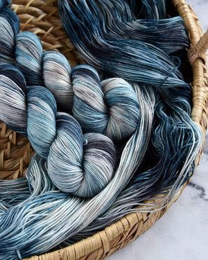 Destination Yarn fingering weight yarn The Great Wave of Kanagawa